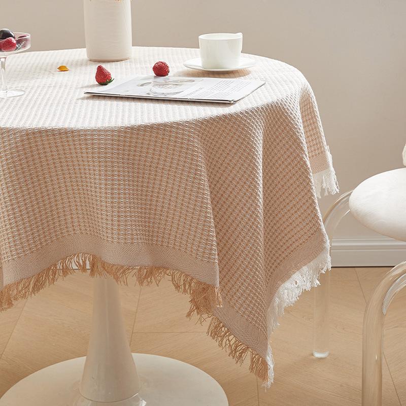 Light Luxury High-End Cotton And Linen Tablecloth Small Round Table Coffee Table Table Mat Photo Background Cloth Fringed Tablecloth 90*90cm
Light Luxury High-End Cotton And Linen Tablecloth Small Round Table Coffee Table Table Mat Photo Background Cloth Fringed Tablecloth 90*90cm