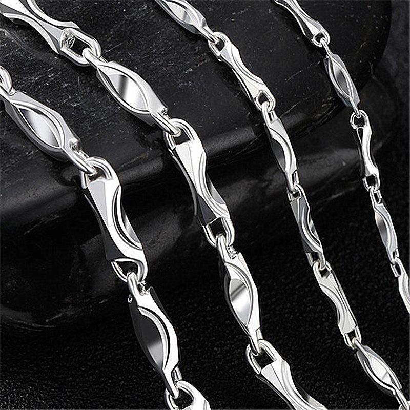 New 4MM 925 Sterling Silver Necklace Pendant Luxury Yuanbao chain High Quality For Women Men Wedding Engagement Fashion Jewelry 16 INCH
New 4MM 925 Sterling Silver Necklace Pendant Luxury Yuanbao chain High Quality For Women Men Wedding Engagement Fashion Jewelry 16 INCH