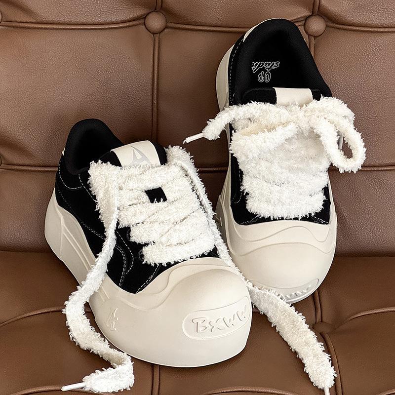Small puffs smile casual platform heightening shoes board shoes big head low top bread shoes couple tide shoes female 35 чёрный
Small puffs smile casual platform heightening shoes board shoes big head low top bread shoes couple tide shoes female 35 чёрный
