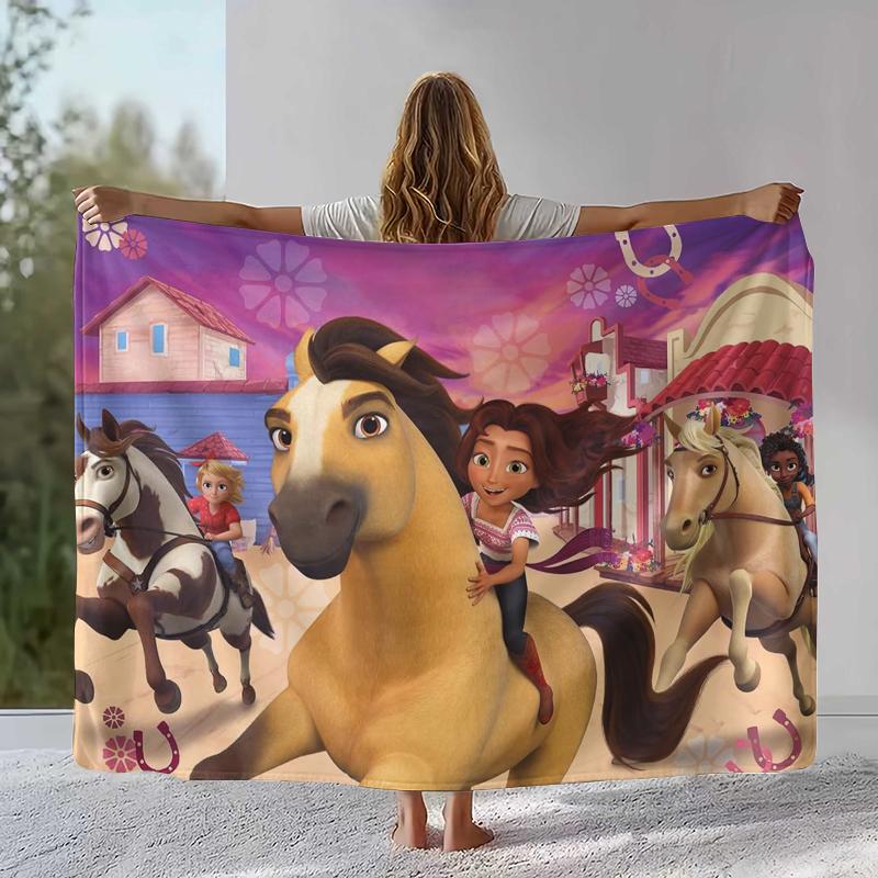 Cartoon Spirit Riding Free Horses Flannel Blanket,Ultra Soft Warm Plush Throw for Home Bedroom Bed Sofa Cover Camping Picnic 75x90cm
Cartoon Spirit Riding Free Horses Flannel Blanket,Ultra Soft Warm Plush Throw for Home Bedroom Bed Sofa Cover Camping Picnic 75x90cm