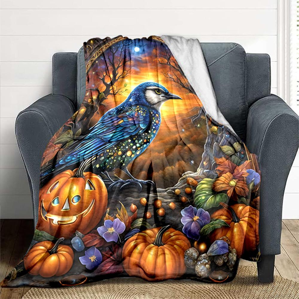 1pc Halloween Crow Blanket Lightweight Blanket Throw Blanket For Sofa, Bed, Travel, Camping, Livingroom, Office, Couch, Chair yy251010033 100x150cm
1pc Halloween Crow Blanket Lightweight Blanket Throw Blanket For Sofa, Bed, Travel, Camping, Livingroom, Office, Couch, Chair yy251010033 100x150cm