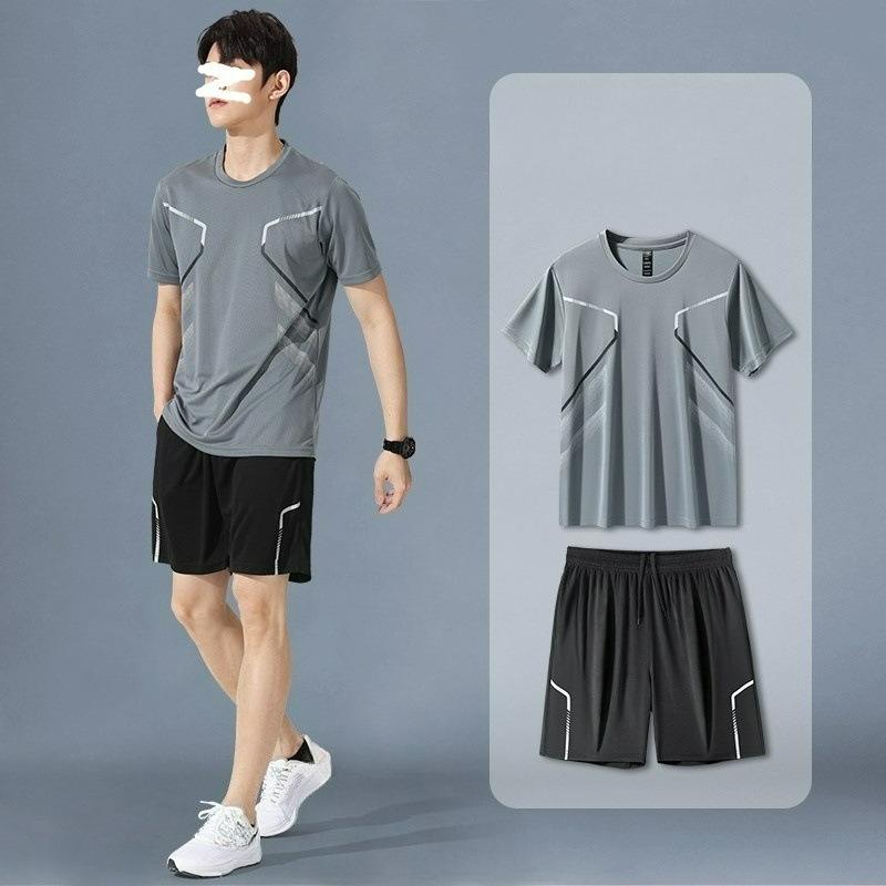 Sportswear Suit Men s Running Short-sleeved Summer Quick-drying Clothes Basketball Clothes Casual Feather Fitness Training Clothes Shorts 5XL сірий
Sportswear Suit Men s Running Short-sleeved Summer Quick-drying Clothes Basketball Clothes Casual Feather Fitness Training Clothes Shorts 5XL сірий