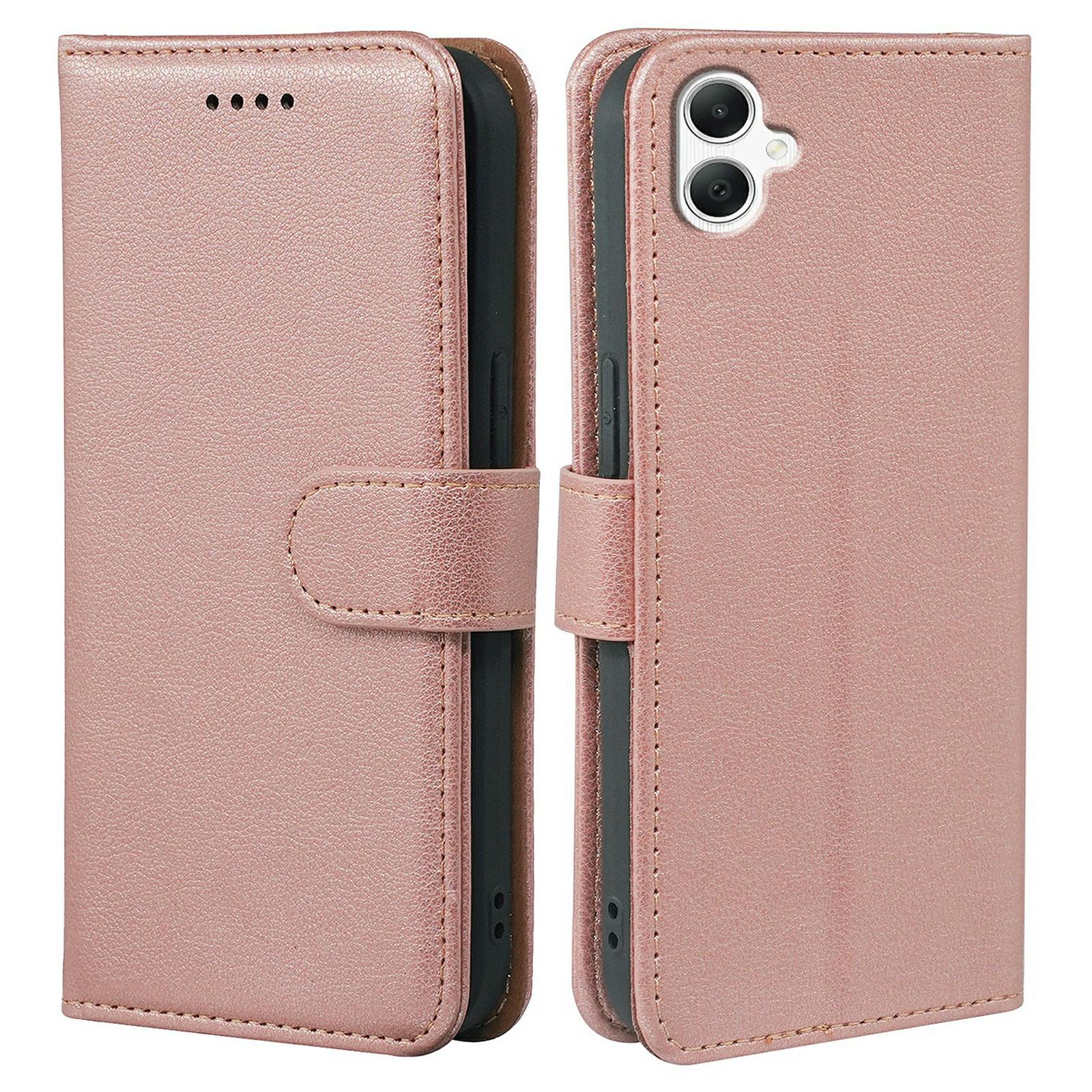 For Samsung Galaxy A07 Case RFID Blocking Wallet Litchi Texture Leather Phone Cover Magnetic Clasp Rose Gold
For Samsung Galaxy A07 Case RFID Blocking Wallet Litchi Texture Leather Phone Cover Magnetic Clasp Rose Gold