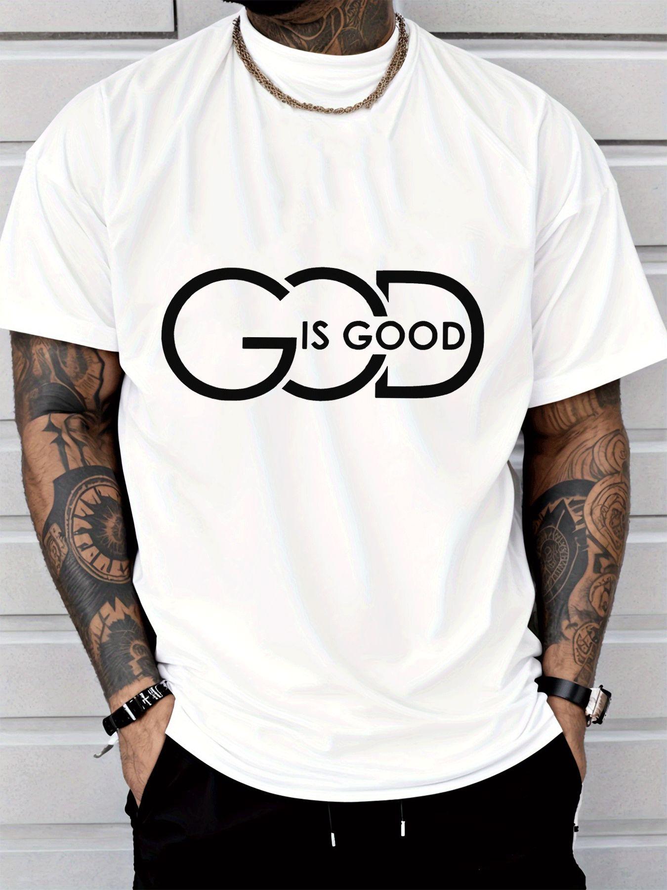 2026 New Years New Mens Casual Pattern Tshirt Round Neck DesignPrinted with God Is GoodSuitable for Street Style Fashion S
2026 New Years New Mens Casual Pattern Tshirt Round Neck DesignPrinted with God Is GoodSuitable for Street Style Fashion S