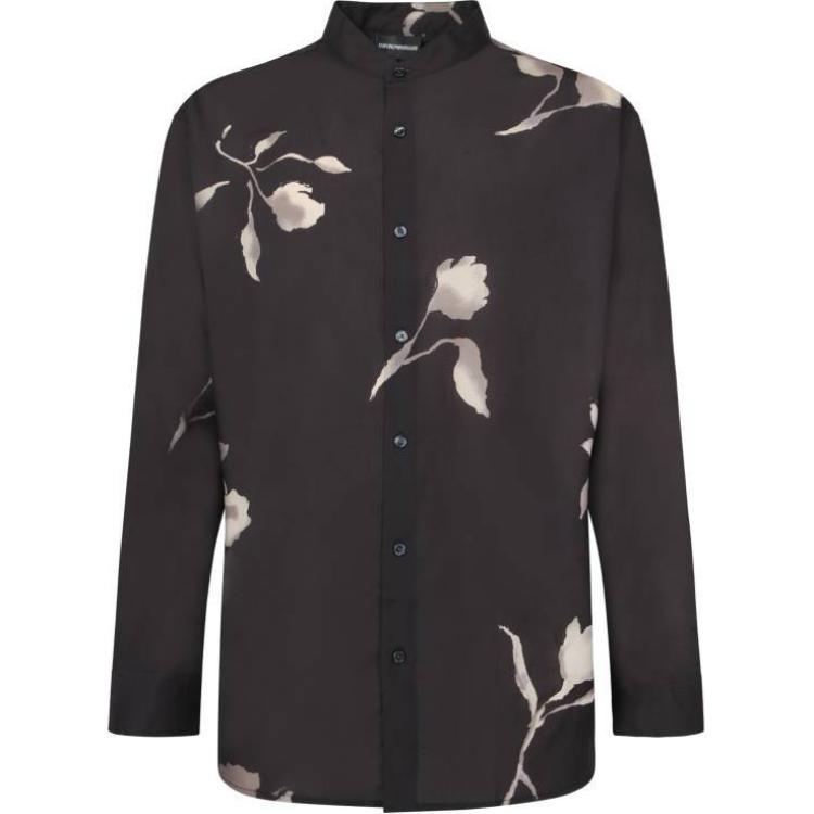 Emporio Armani Button Floral Long Sleeve Shirt Men shirts Black EM001770-AF14214-FC165 XS
Emporio Armani Button Floral Long Sleeve Shirt Men shirts Black EM001770-AF14214-FC165 XS