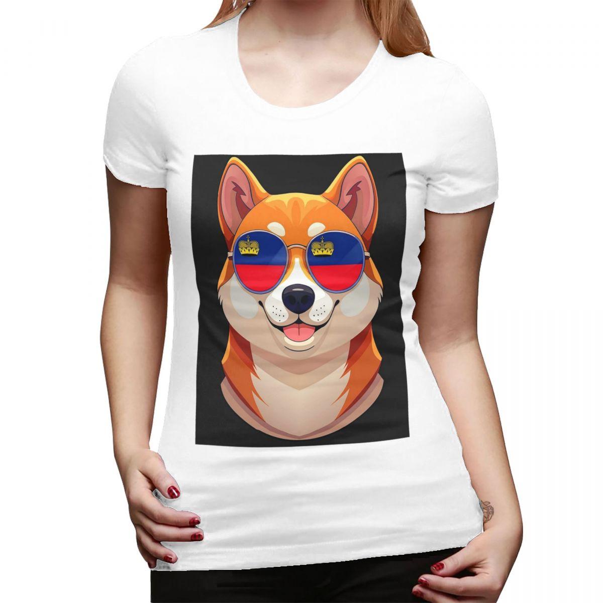Vintage Patriotic Shiba Inu Liechtensteiner Flag TShirt for Women Crew Neck Streetwear Shirts Womens Short Sleeve Clothes Tops S
Vintage Patriotic Shiba Inu Liechtensteiner Flag TShirt for Women Crew Neck Streetwear Shirts Womens Short Sleeve Clothes Tops S
