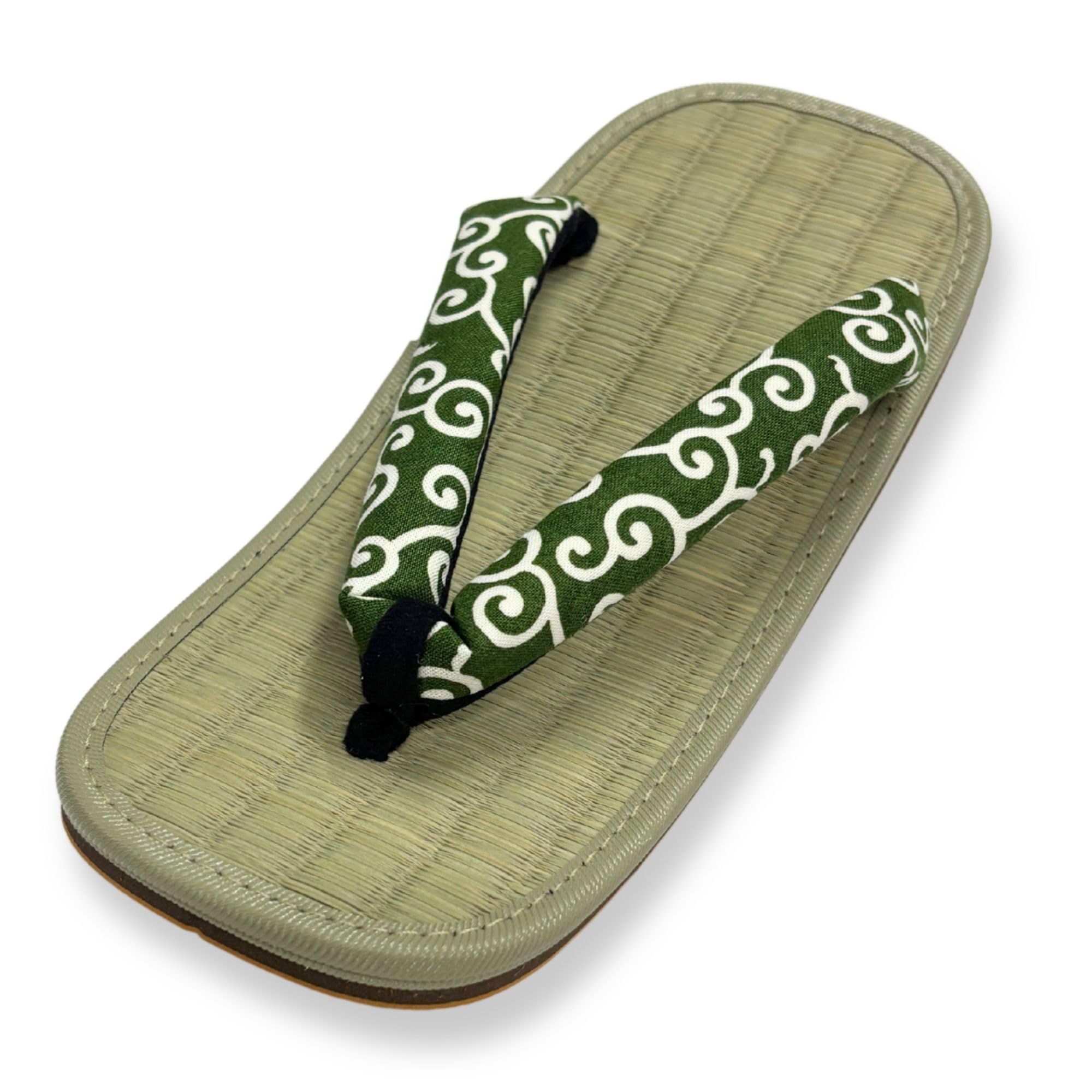 Edoten Shigi Geta Sandals, Made in Japan, Rush Grass Sandals, Double-Ply Sole, Lightweight Sole, Arabesque Strap, Green, Size LL
Edoten Shigi Geta Sandals, Made in Japan, Rush Grass Sandals, Double-Ply Sole, Lightweight Sole, Arabesque Strap, Green, Size LL