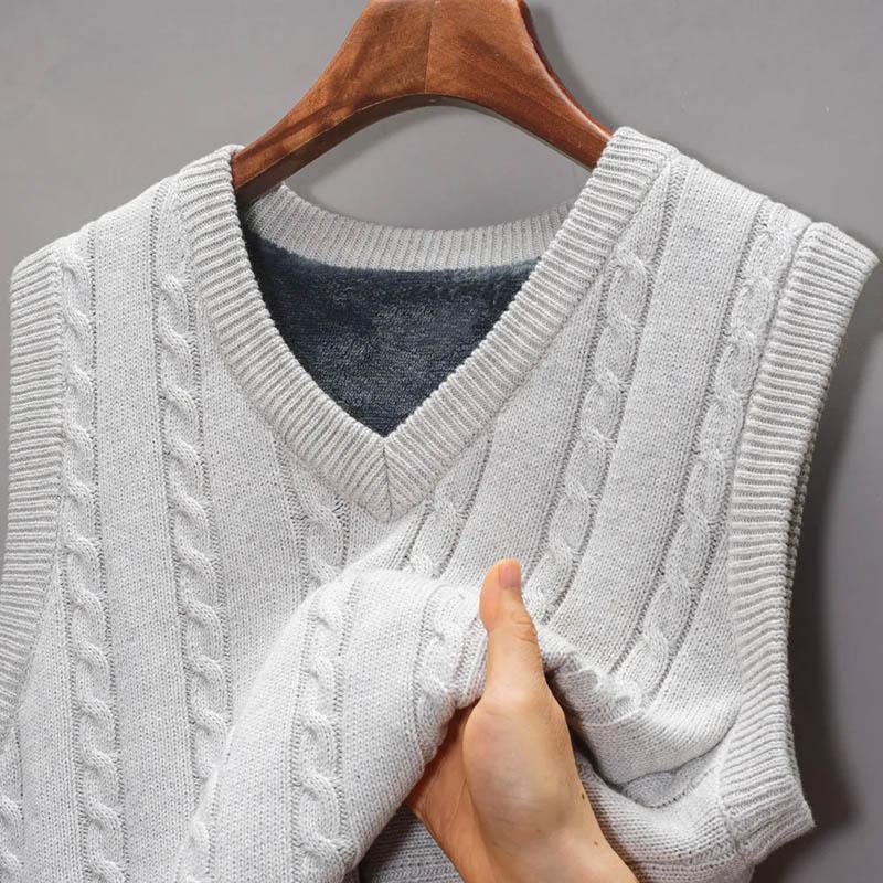 Жилет для женщин из хлопка, осенне-зимний, безрукавный, вязаный, жилет-свитер, свободный, утолщенный, повседневный, с V-образным вырезом XXXXL белый
Жилет для женщин из хлопка, осенне-зимний, безрукавный, вязаный, жилет-свитер, свободный, утолщенный, повседневный, с V-образным вырезом XXXXL белый