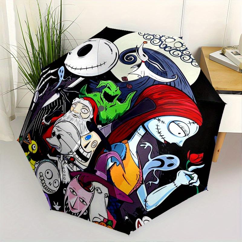 Nightmare Before Christmas, Halloween Automatic Opening and Closing Umbrella - 8 Ribs Portable Folding Umbrella with Plastic Handle, Suitabl
Nightmare Before Christmas, Halloween Automatic Opening and Closing Umbrella - 8 Ribs Portable Folding Umbrella with Plastic Handle, Suitabl