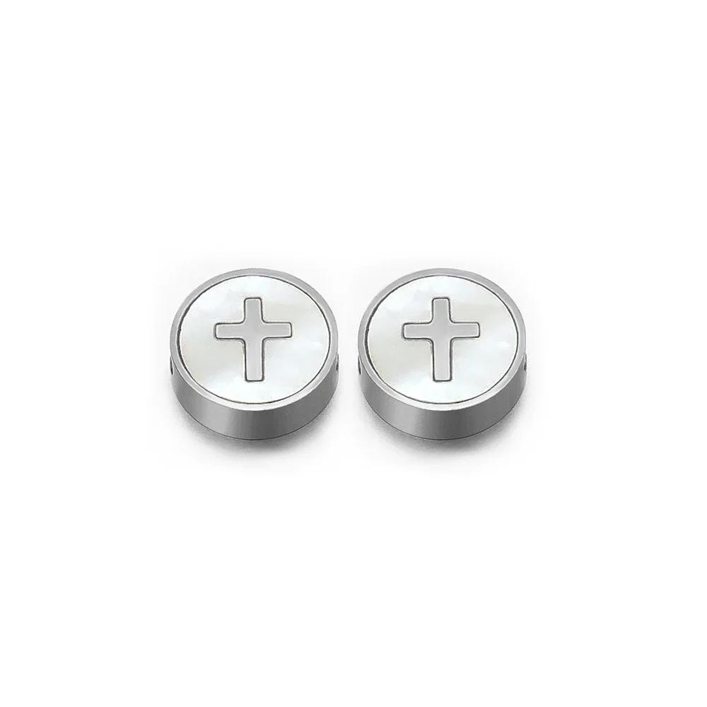 5Pcs Stainless Steel Round Gold Color Shell Cross Moon Beads Charms for DIY Women Necklace Jewelry Making Bracelet Accessories
5Pcs Stainless Steel Round Gold Color Shell Cross Moon Beads Charms for DIY Women Necklace Jewelry Making Bracelet Accessories
