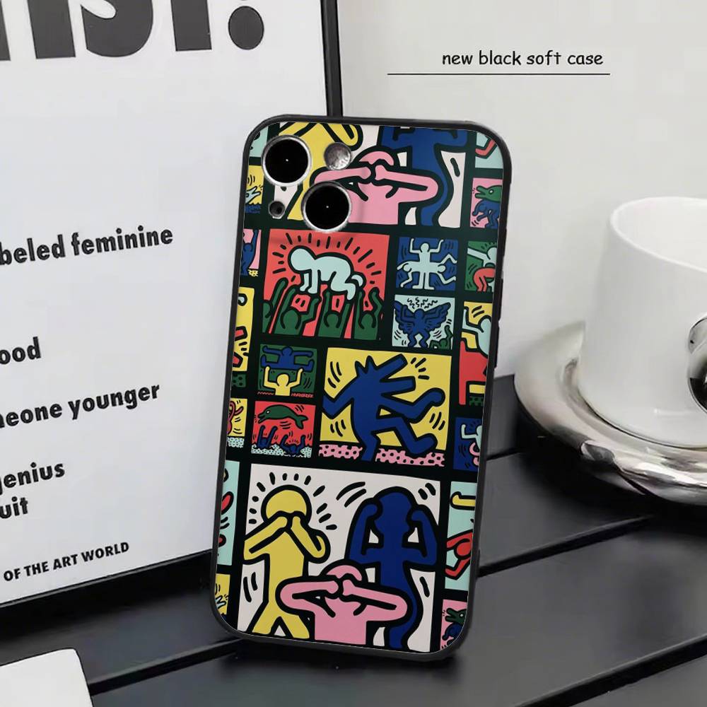 K-Kei th-har ing for iPhone 15 16 14 Plus 13 12 11 17 Pro Max 17 Air Black Soft Phone Cover iphone 13 Pro
K-Kei th-har ing for iPhone 15 16 14 Plus 13 12 11 17 Pro Max 17 Air Black Soft Phone Cover iphone 13 Pro
