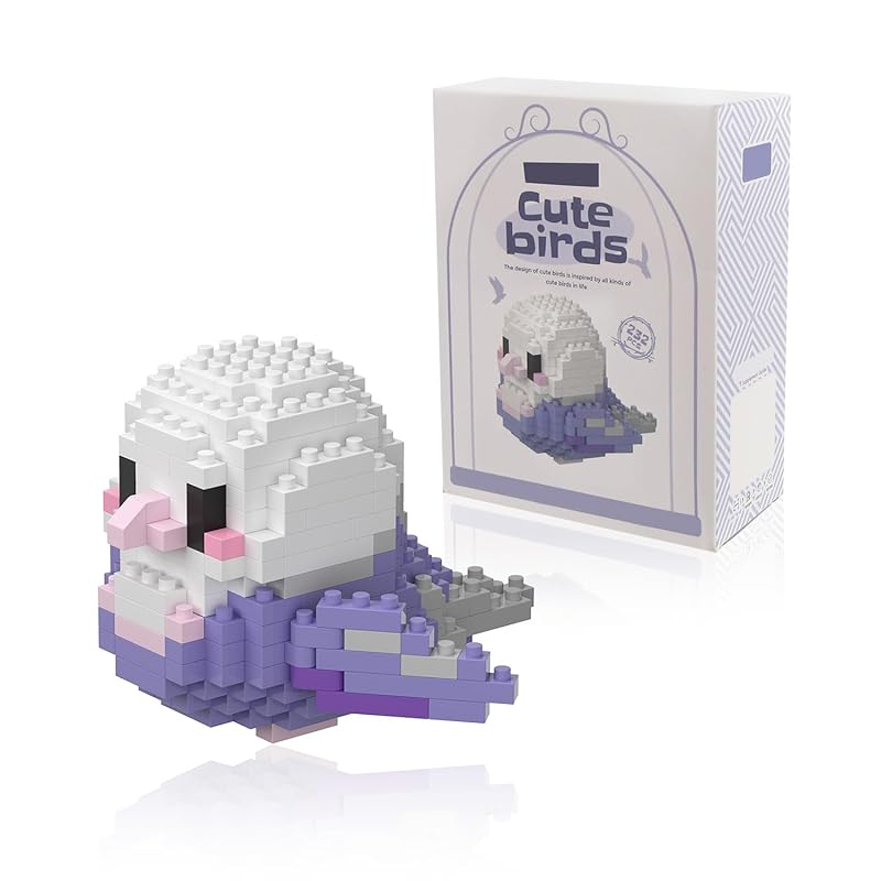 BOROLA micro parrot building set Cute bird parrot theme mini block collection Vibrant and creative toys For kids Fun building toy (Purple Shen Feng
BOROLA micro parrot building set Cute bird parrot theme mini block collection Vibrant and creative toys For kids Fun building toy (Purple Shen Feng