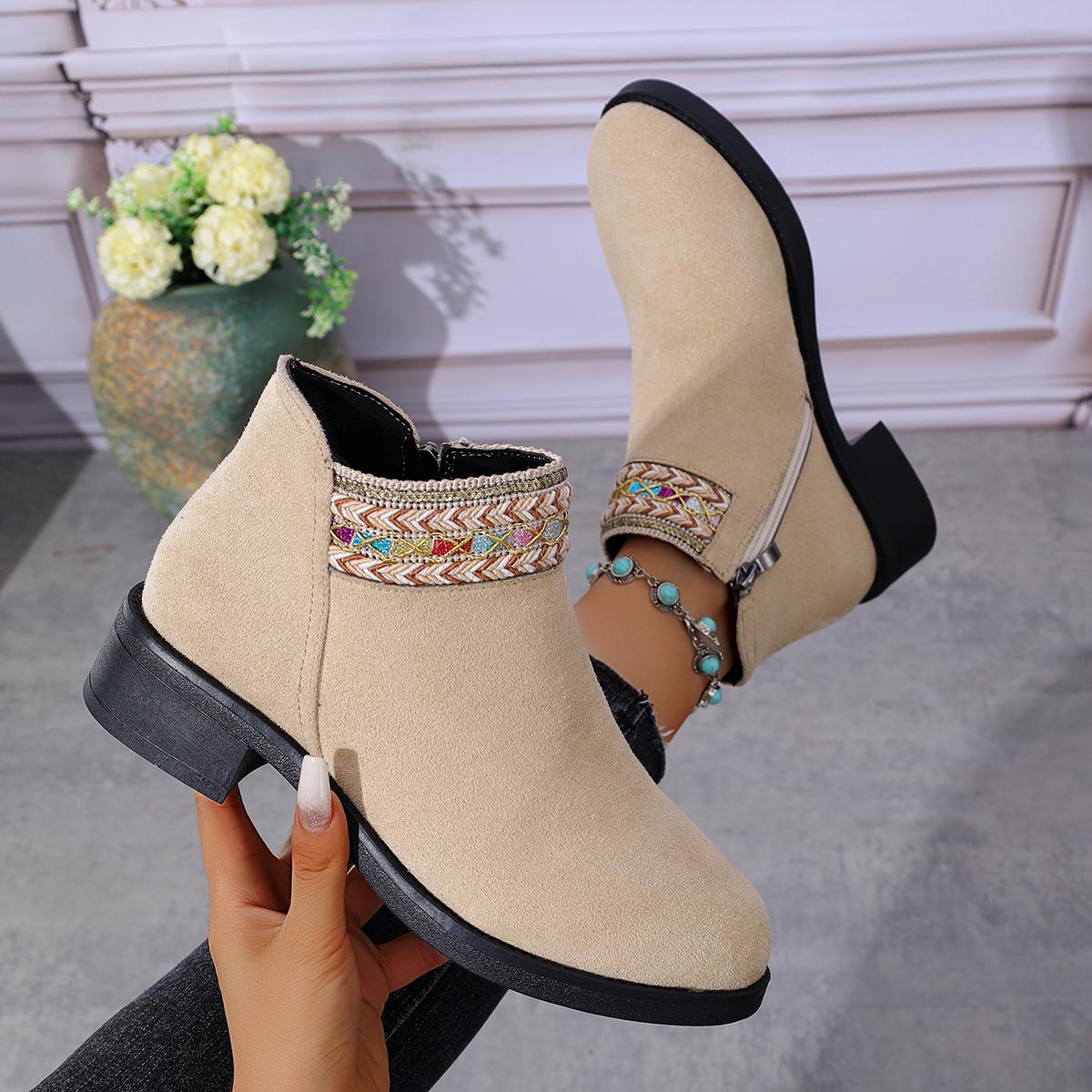 Fashion Zipper Women Ankle Boots 2025 Autumn Fashion Mixed Colors Women Boots Suede Concise Round Toe Chelsea Shoes Zapatos De Mujer 36
Fashion Zipper Women Ankle Boots 2025 Autumn Fashion Mixed Colors Women Boots Suede Concise Round Toe Chelsea Shoes Zapatos De Mujer 36