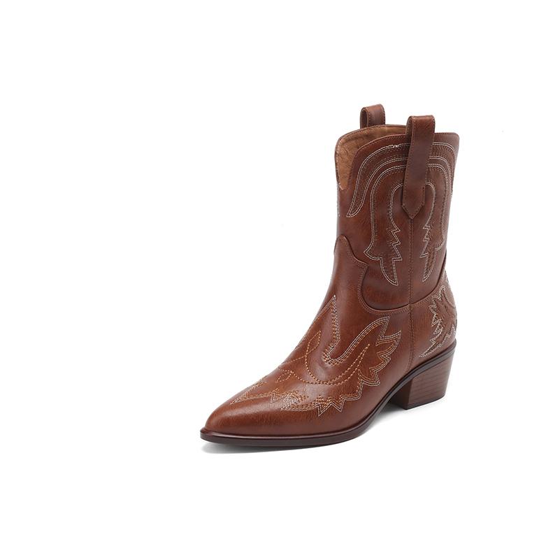 Meotina/женские ботильоны из натуральной кожи с острым носком, толстый средний каблук, короткие ботинки в стиле вестерн с вышивкой, женская обувь, осень-зима 42 34 верблюд
Meotina/женские ботильоны из натуральной кожи с острым носком, толстый средний каблук, короткие ботинки в стиле вестерн с вышивкой, женская обувь, осень-зима 42 34 верблюд