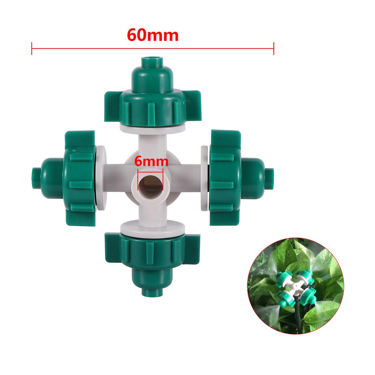4-Outlet Misting Nozzle Kit 6mm Anti-Drip Atomizing Sprayer Cross Fogger Garden Micro-Irrigation System Cooling Humidifying Tool
4-Outlet Misting Nozzle Kit 6mm Anti-Drip Atomizing Sprayer Cross Fogger Garden Micro-Irrigation System Cooling Humidifying Tool