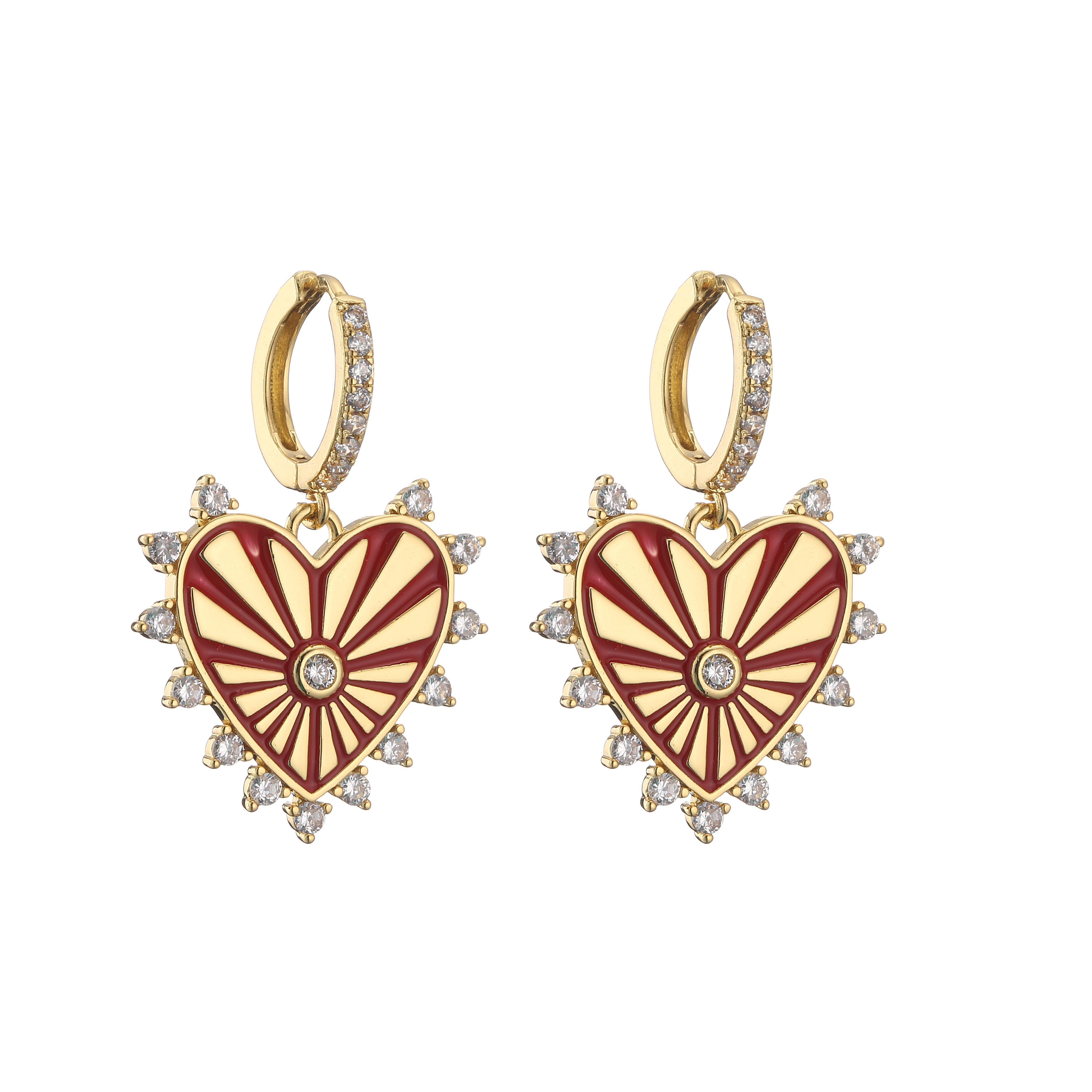 HECHENG,1 Pair,Heart Dangle Earrings For Women Birthday Gifts Colorful Crystals Drop EARRINGS ,Fine Zircon Wholesale
HECHENG,1 Pair,Heart Dangle Earrings For Women Birthday Gifts Colorful Crystals Drop EARRINGS ,Fine Zircon Wholesale