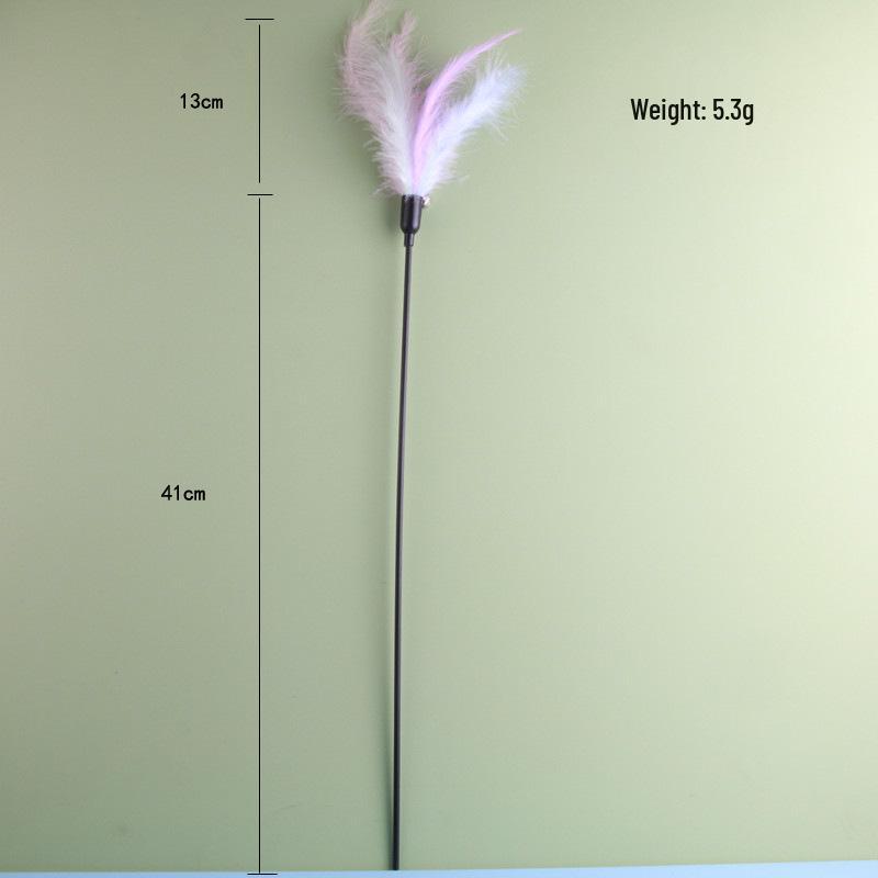 Macaron Cat Teaser Stick with Seven-Color Bells & Handmade Feathers
Macaron Cat Teaser Stick with Seven-Color Bells & Handmade Feathers