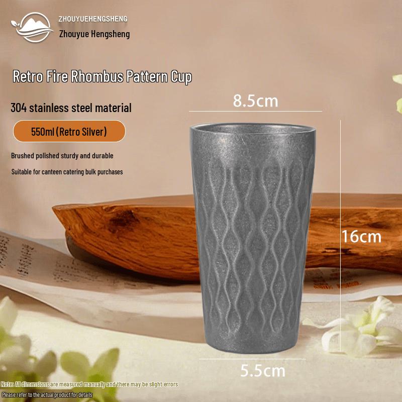 Vintage Double-Wall Stainless Steel Mug
Vintage Double-Wall Stainless Steel Mug