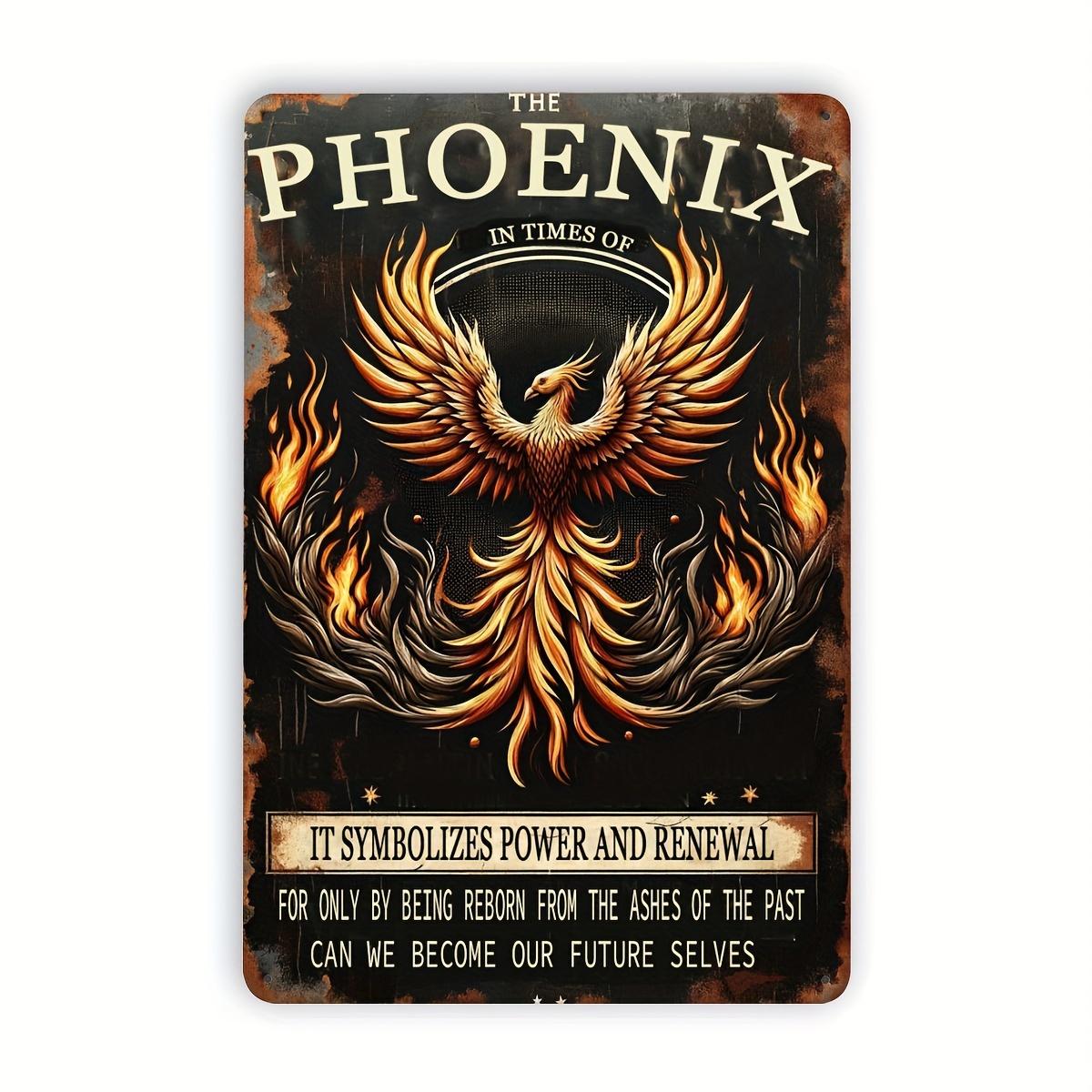 Phoenix Metal Wall Art Plaque Aluminum Sign The in Times of Renewal Inspirational Mythical Bird Decor for Living Room Bedr 20x30cm(7.8x11.8inch)
Phoenix Metal Wall Art Plaque Aluminum Sign The in Times of Renewal Inspirational Mythical Bird Decor for Living Room Bedr 20x30cm(7.8x11.8inch)