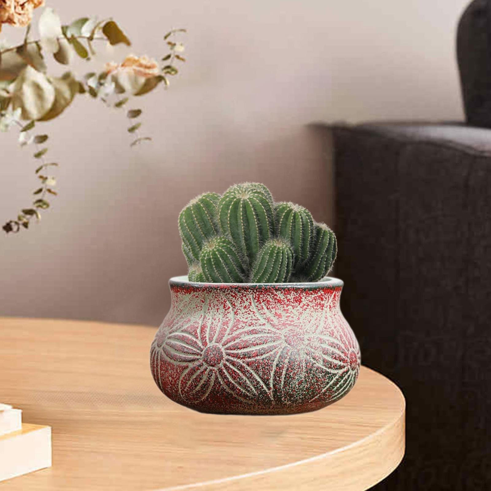 Plant Pot Flowerpot Container Rustic Decoration Boho Craft Ceramic Planter Vase for Flowerbed Desk
Plant Pot Flowerpot Container Rustic Decoration Boho Craft Ceramic Planter Vase for Flowerbed Desk