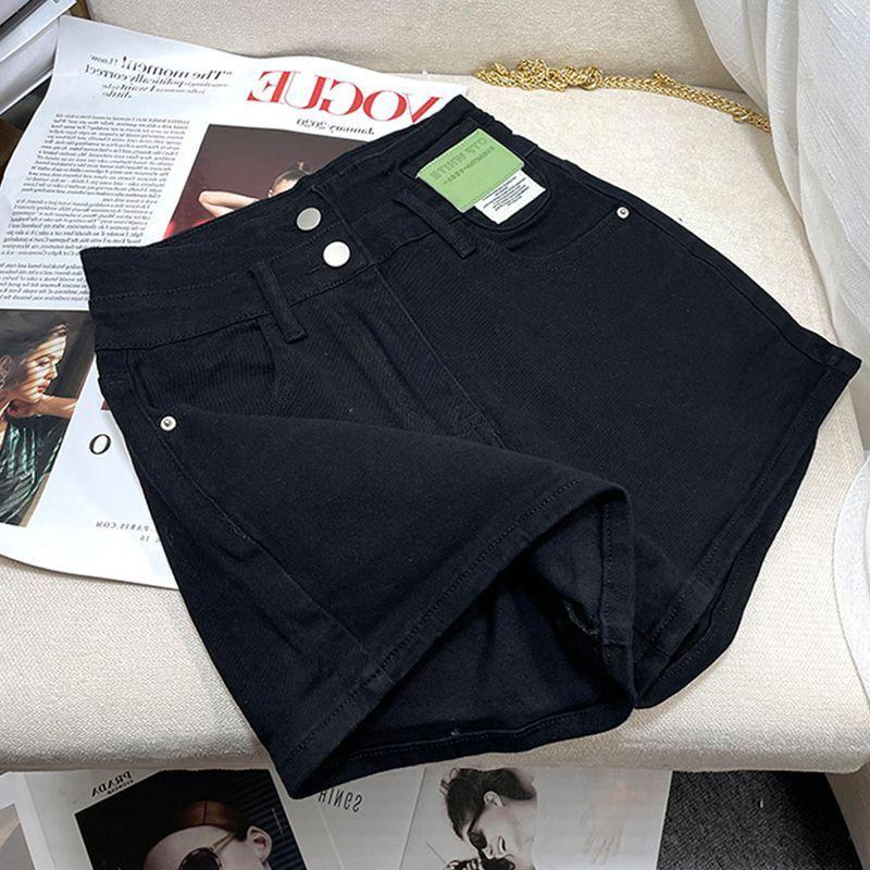 Women s High-Waisted Tummy-Control Black Denim Shorts, Summer 2025 Trend, A-Line Wide-Leg Design L: Height 155-165CM (Weight 109-120 jin)
Women s High-Waisted Tummy-Control Black Denim Shorts, Summer 2025 Trend, A-Line Wide-Leg Design L: Height 155-165CM (Weight 109-120 jin)