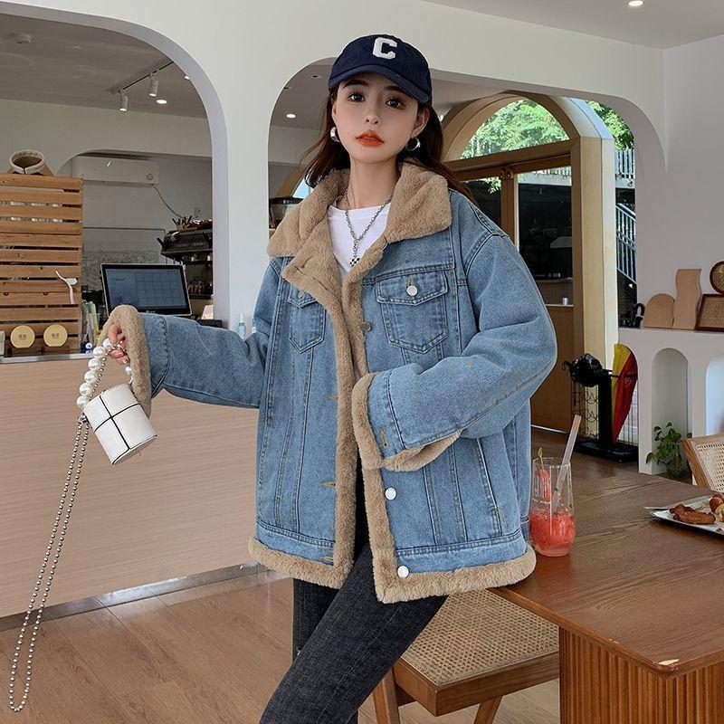 Джинсовая бархатная куртка женская зимняя новая утолщенная свободная женская одежда средняя и длинная хлопковая утепленная одежда женская зимняя 2XL
Джинсовая бархатная куртка женская зимняя новая утолщенная свободная женская одежда средняя и длинная хлопковая утепленная одежда женская зимняя 2XL