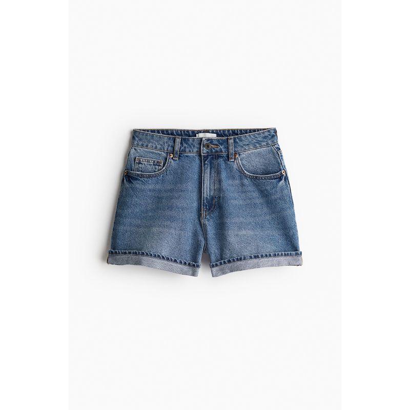 HM Women s Jeans Fall High Waist Straight-leg Cotton Comfort and Casual Fold Shorts 1222120 Cowboy Blue 155/60
HM Women s Jeans Fall High Waist Straight-leg Cotton Comfort and Casual Fold Shorts 1222120 Cowboy Blue 155/60