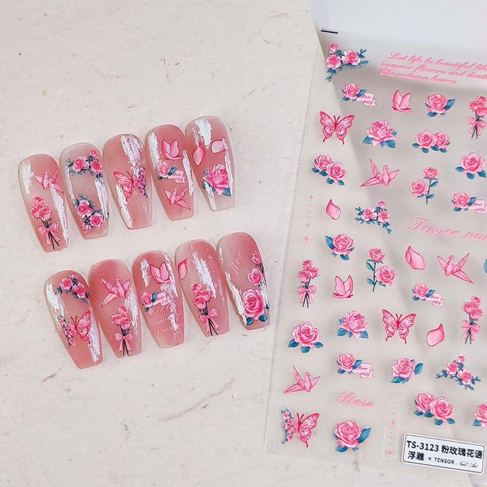 Bamboo Pattern Flowers Nail Stickers Florals Shaped Butterfly Nail Decals Colorful Girls
Bamboo Pattern Flowers Nail Stickers Florals Shaped Butterfly Nail Decals Colorful Girls