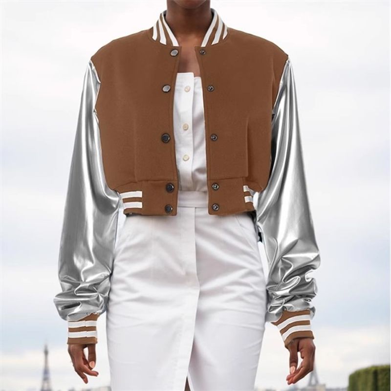 INS European and American Leisure Baseball Jacket Women s Baseball Uniform Jacket Coat Women Curry color M
INS European and American Leisure Baseball Jacket Women s Baseball Uniform Jacket Coat Women Curry color M