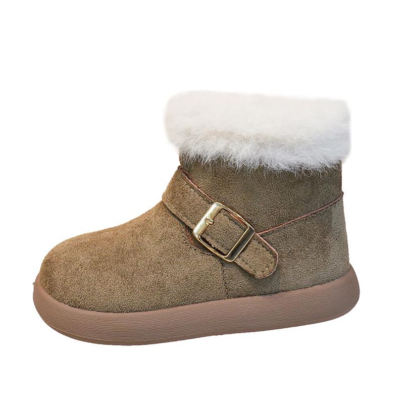 Girls 2025 Winter Mid-Calf Leather & Fur Fold-Over Snow Boots - Warm, Trendy, and Stylish Size 26, inner length 16.2 cm хакі
Girls 2025 Winter Mid-Calf Leather & Fur Fold-Over Snow Boots - Warm, Trendy, and Stylish Size 26, inner length 16.2 cm хакі