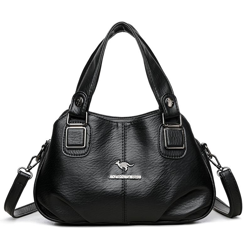 Сумка для мамы среднего возраста, женская сумка-тоут, сумка через плечо чёрный