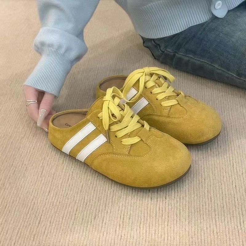 Полутапочки женские уличные 2025 новые на толстой подошве женские с закрытым носком полутапочки весна и осень ленивые туфли одна педаль женская обувь 40 жёлтый
Полутапочки женские уличные 2025 новые на толстой подошве женские с закрытым носком полутапочки весна и осень ленивые туфли одна педаль женская обувь 40 жёлтый