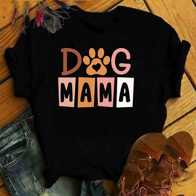 Футболка с принтом Dog Mama, женские футболки, топы с круглым вырезом
Футболка с принтом Dog Mama, женские футболки, топы с круглым вырезом