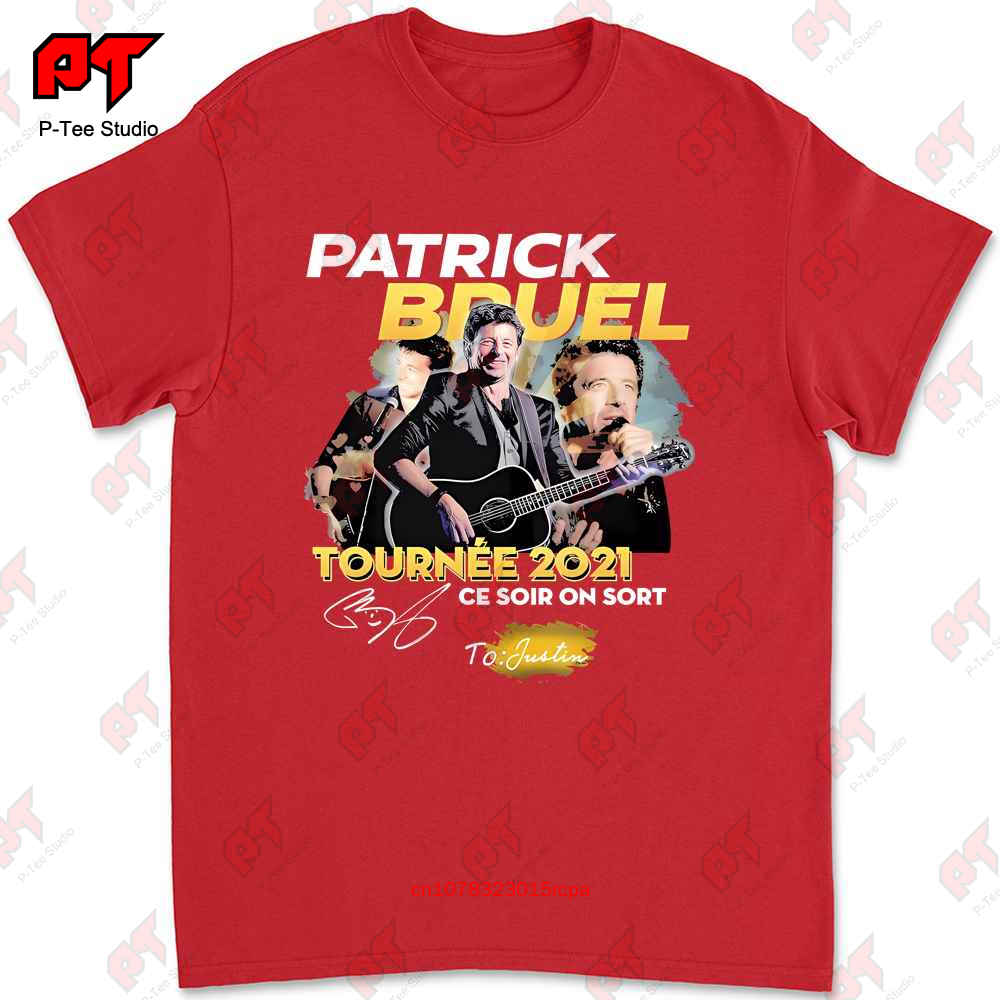 Patrick Bruel Tournee 2021 Ce Soir On Sort Signature Tshirt YJ67 S
Patrick Bruel Tournee 2021 Ce Soir On Sort Signature Tshirt YJ67 S