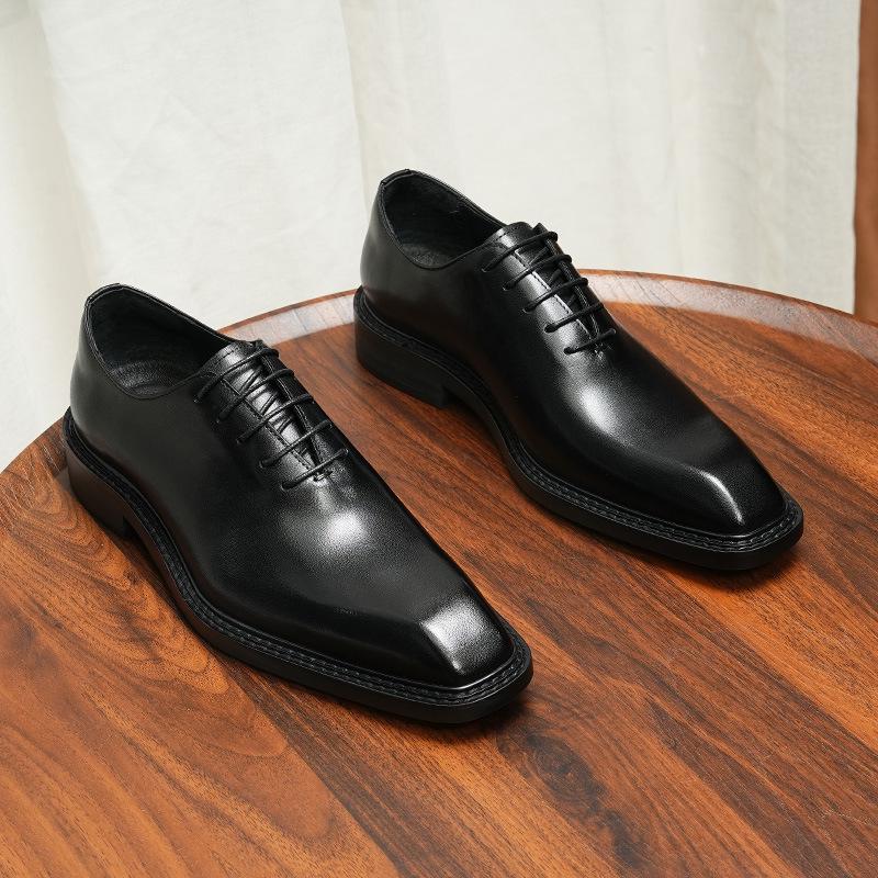 Ексклюзивні чоловічі коричневі шкіряні туфлі Оксфорди VIP - Для літнього весілля та ділового стилю, з квадратним носком, британський стиль 42 чорний
Ексклюзивні чоловічі коричневі шкіряні туфлі Оксфорди VIP - Для літнього весілля та ділового стилю, з квадратним носком, британський стиль 42 чорний