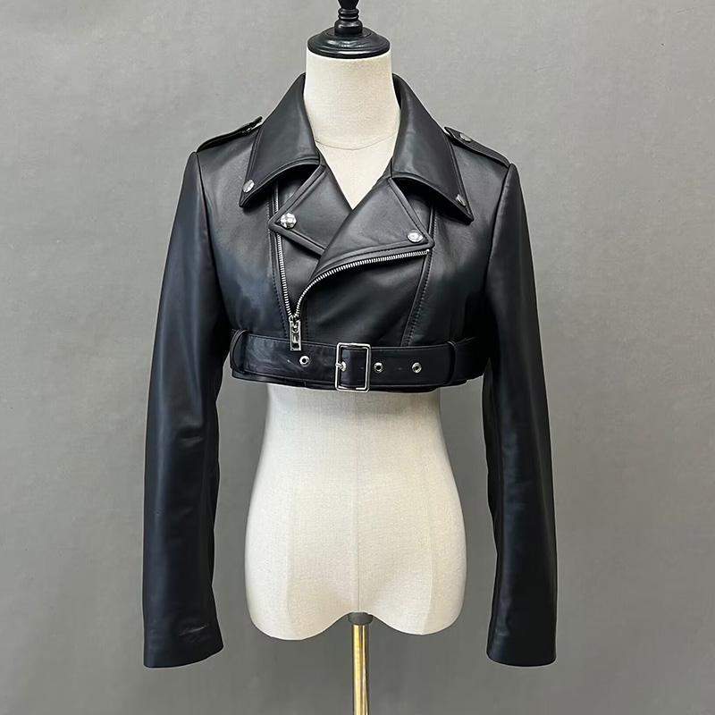 2023 Spring Autumn New Leather Jacket Lady Fashion Moto Crop Jacket Y2K Women Short Coat Genuine Sheepskin
2023 Spring Autumn New Leather Jacket Lady Fashion Moto Crop Jacket Y2K Women Short Coat Genuine Sheepskin