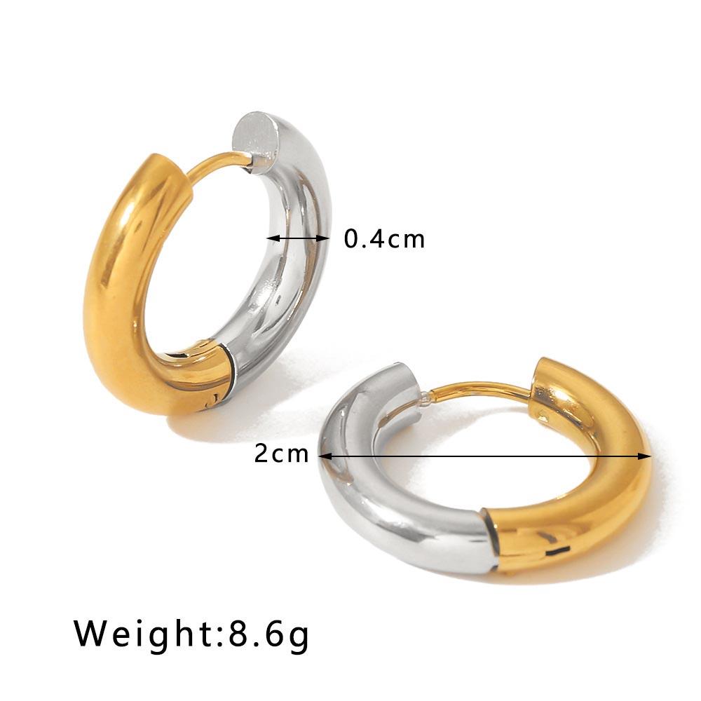 New Design Summer Stainless Steel Hoop Earrings Slim Circle Drop Stud
New Design Summer Stainless Steel Hoop Earrings Slim Circle Drop Stud