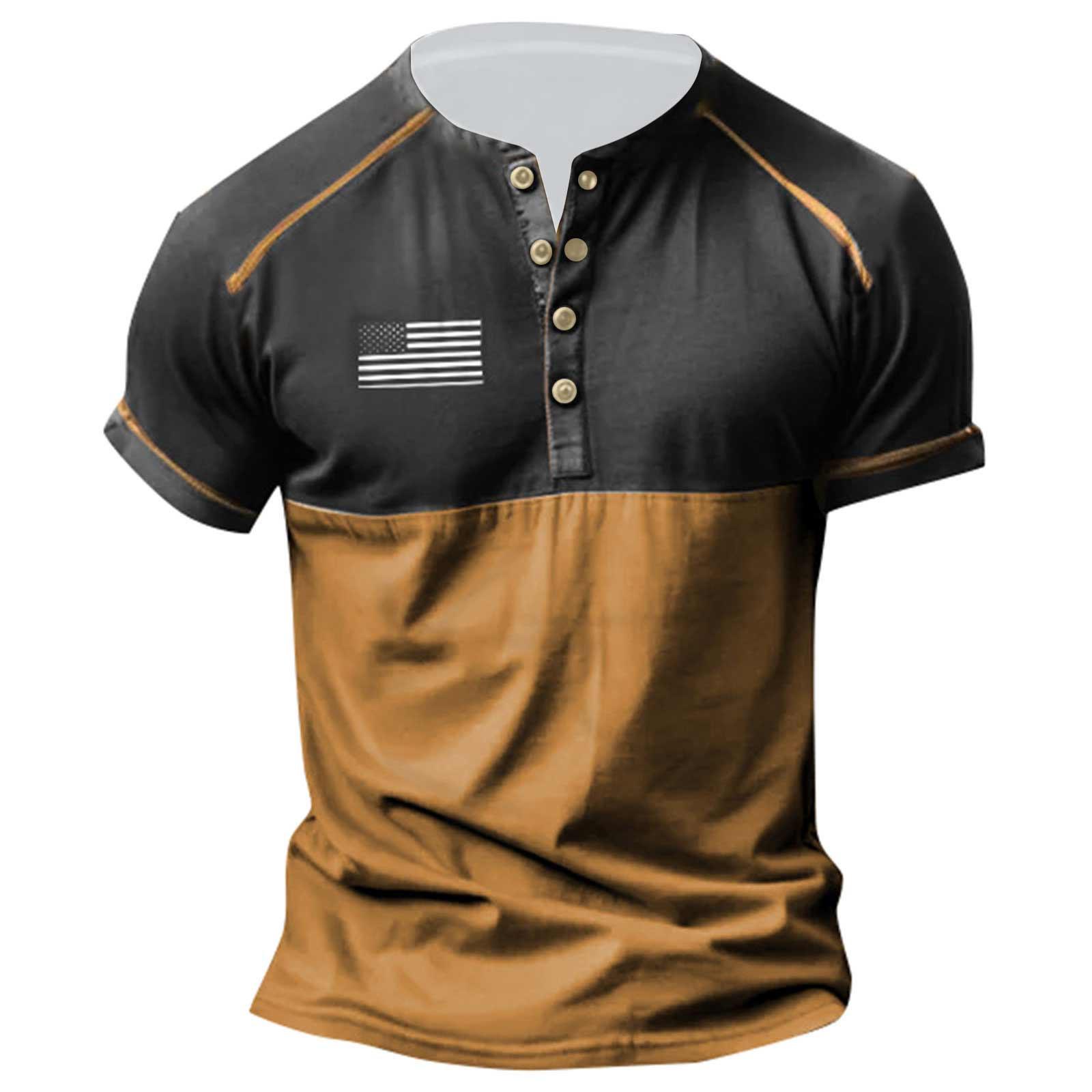 Мужская футболка с принтом на открытом воздухе, свободный топ с короткими рукавами на пуговицах в стиле ретро XL коричневый
Мужская футболка с принтом на открытом воздухе, свободный топ с короткими рукавами на пуговицах в стиле ретро XL коричневый