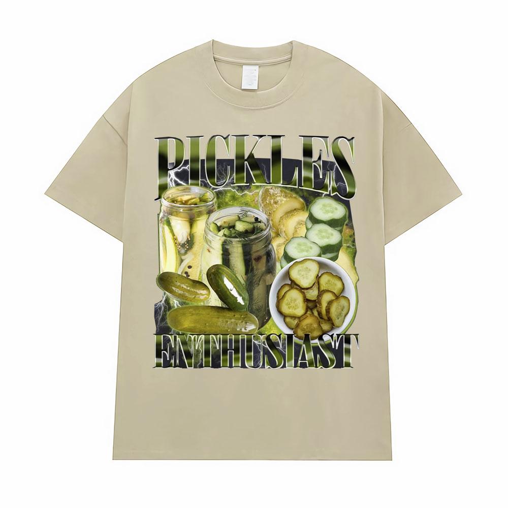 Vintage Pickle Enthusiast Funny Meme T Shirts Unisex Women Fashion Hip Hop Casual 90s Graphic Tshirt 100 Cotton Oversized T Shirt 4XL
Vintage Pickle Enthusiast Funny Meme T Shirts Unisex Women Fashion Hip Hop Casual 90s Graphic Tshirt 100 Cotton Oversized T Shirt 4XL
