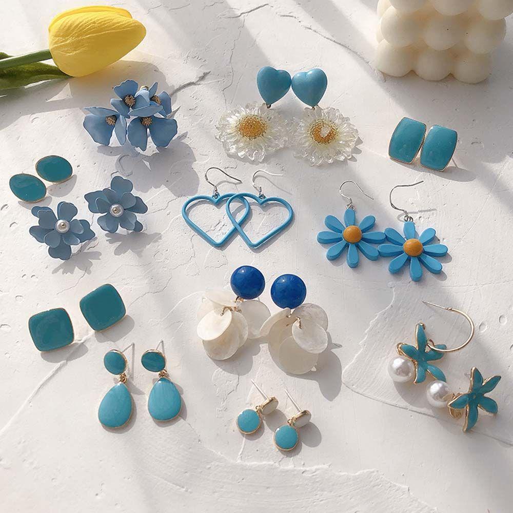 Trendy Women Acrylic Geometric Resin Blue Pendant Earrings Dangle Earrings Fashion Jewelry Ear Stud
Trendy Women Acrylic Geometric Resin Blue Pendant Earrings Dangle Earrings Fashion Jewelry Ear Stud