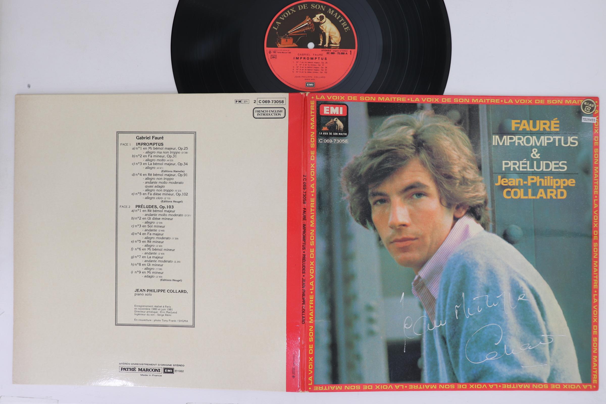 LP Record JEAN-PHILIPPE COLLARD - Faure: Impromptus & Preludes C06973058 EMI Japan Classical Used
LP Record JEAN-PHILIPPE COLLARD - Faure: Impromptus & Preludes C06973058 EMI Japan Classical Used