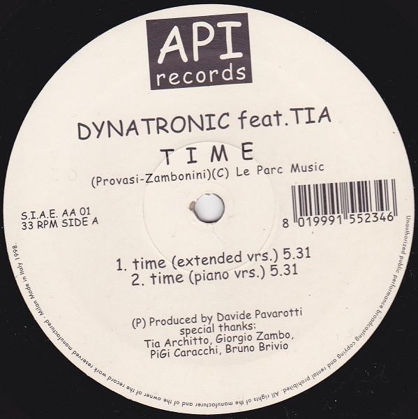 12inch Record DYNATRONIC, TIA ARCHITTO - Time AA01 Api Records 1998 Italy Dance & Electronica Used
12inch Record DYNATRONIC, TIA ARCHITTO - Time AA01 Api Records 1998 Italy Dance & Electronica Used