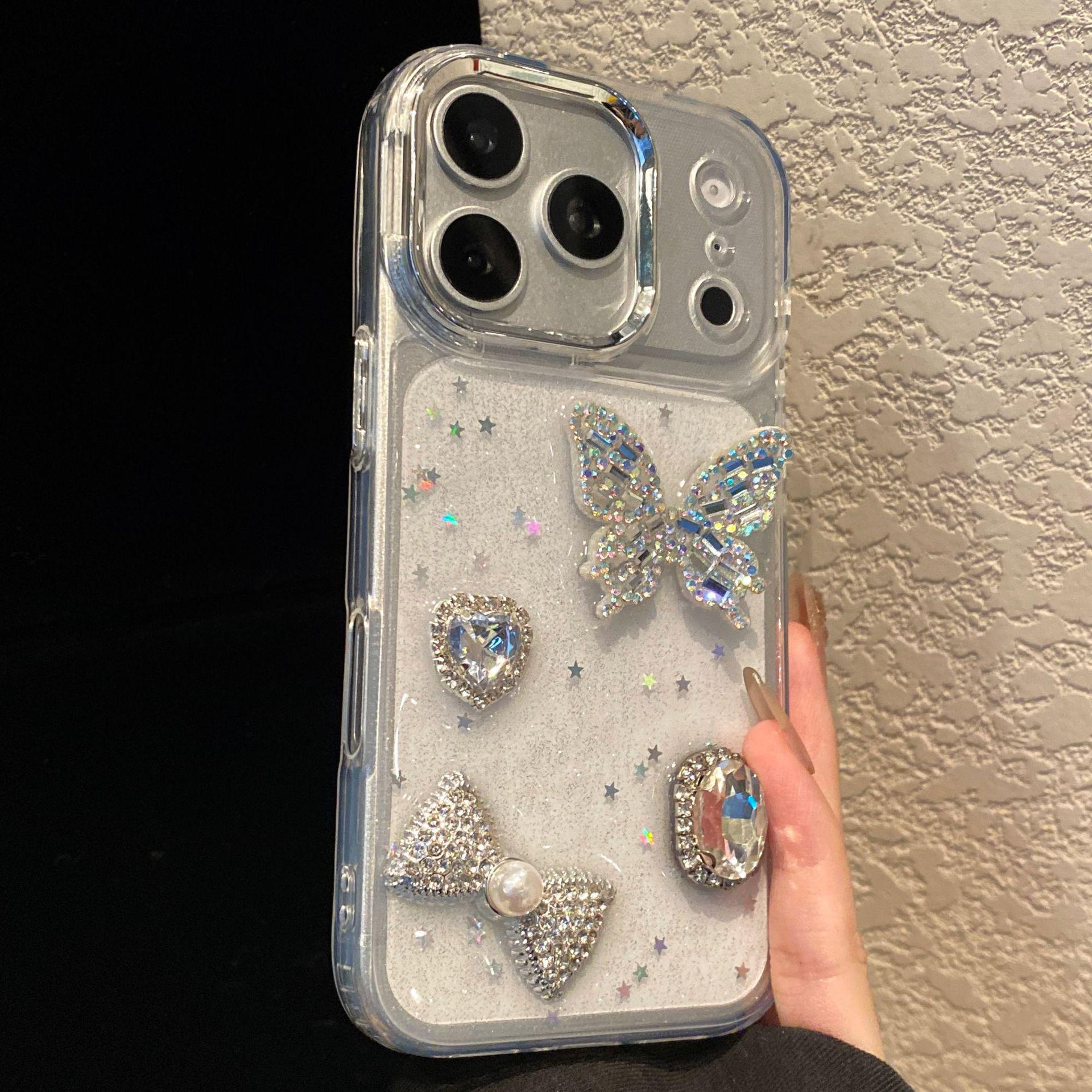Rotating Stand iPhone 17 Pro Case with Full Sky Star Rhinestones, Compatible with 16/15/14 Pro Max iPhone 7 Plus
Rotating Stand iPhone 17 Pro Case with Full Sky Star Rhinestones, Compatible with 16/15/14 Pro Max iPhone 7 Plus