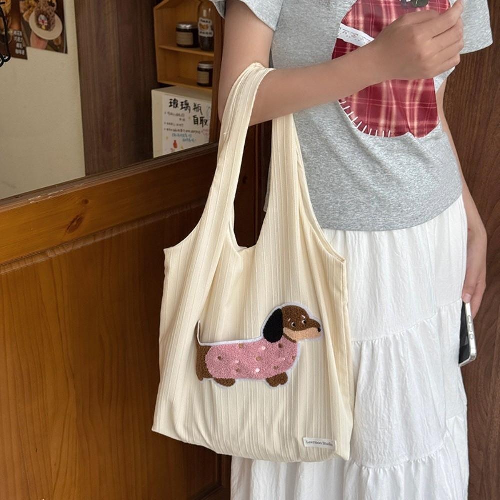Korean Style Cartoon Animals Tote Bag Versatile Women s Armpit Bag Canvas Shoulder Bag Female розовый
Korean Style Cartoon Animals Tote Bag Versatile Women s Armpit Bag Canvas Shoulder Bag Female розовый