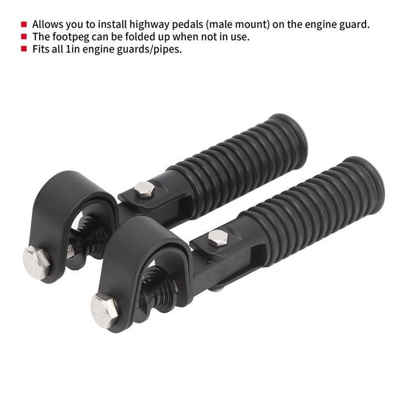 A51K-Engine Guard Footpegs Motorbike Parts Foot Pegs 1Pair Of Motorcycle Foot Pegs Clamp Footrest Mount For 1In Engine Guard чорний
A51K-Engine Guard Footpegs Motorbike Parts Foot Pegs 1Pair Of Motorcycle Foot Pegs Clamp Footrest Mount For 1In Engine Guard чорний