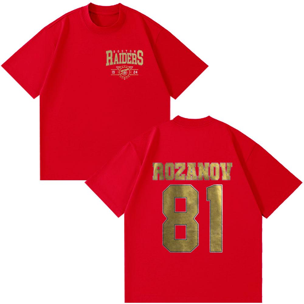 Heated Rivalry Ilya Rozanov 81 Boston Raiders T-shirt Unisex Women Clothing Fashion Casual Tee Cotton Oversized Short Sleeves Tops S
Heated Rivalry Ilya Rozanov 81 Boston Raiders T-shirt Unisex Women Clothing Fashion Casual Tee Cotton Oversized Short Sleeves Tops S