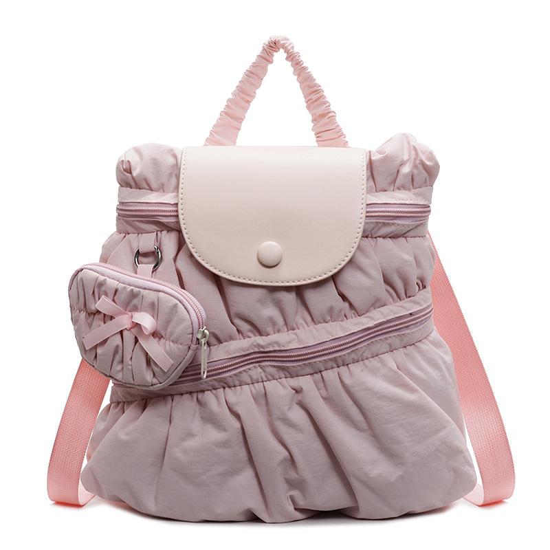 Casual Laziness Folded Handbag Female Student Class Commuter Versatile Solid Color Backpack светло-розовый
Casual Laziness Folded Handbag Female Student Class Commuter Versatile Solid Color Backpack светло-розовый