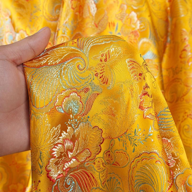 Butterfly Flower Style Brocade Jacquard Fabric for Sewing New Chinese-style Cheongsam, Hanfu Coat, Waistcoat, Silk Fabric 50x150cm жёлтый
Butterfly Flower Style Brocade Jacquard Fabric for Sewing New Chinese-style Cheongsam, Hanfu Coat, Waistcoat, Silk Fabric 50x150cm жёлтый