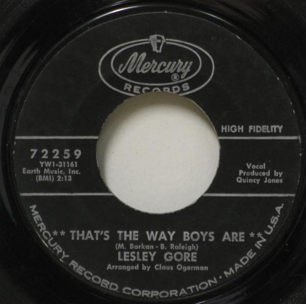 7inch Record LESLEY GORE - That s The Way Boys Are 72259 Mercury 1964 US Rock Used
7inch Record LESLEY GORE - That s The Way Boys Are 72259 Mercury 1964 US Rock Used