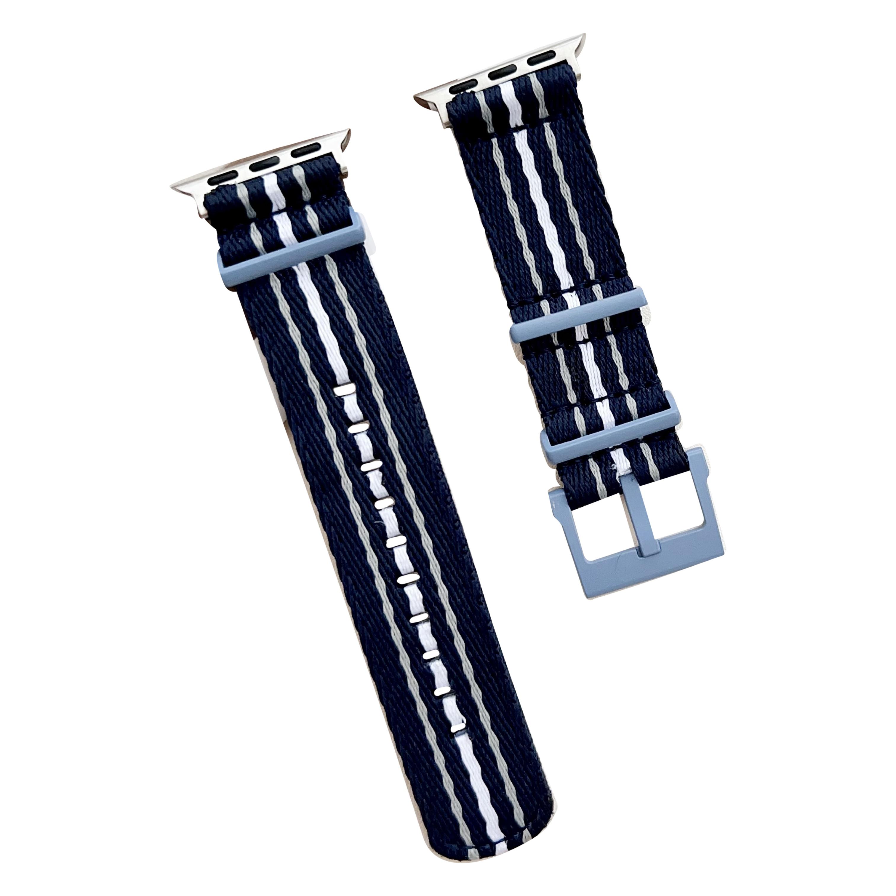 For Apple Watch 10 46mm/Ultra 2/Ultra 49mm/9 8 7 45mm/SE (2023) SE (2022) SE 6 5 4 44mm/3 2 1 42mm Nylon Watch Strap Black/White
For Apple Watch 10 46mm/Ultra 2/Ultra 49mm/9 8 7 45mm/SE (2023) SE (2022) SE 6 5 4 44mm/3 2 1 42mm Nylon Watch Strap Black/White
